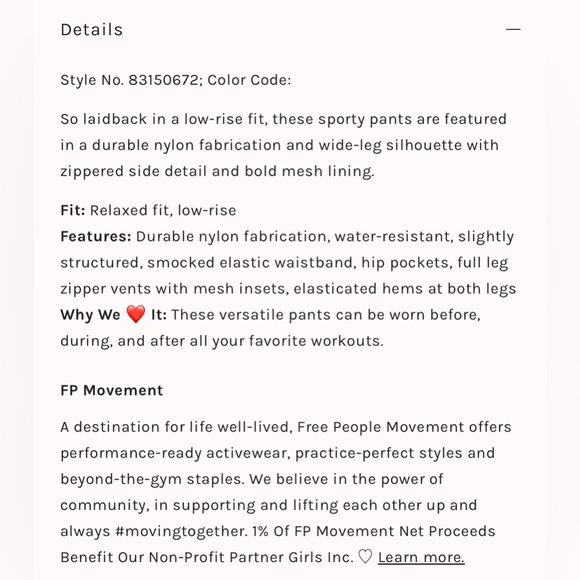 Free People Movement Three Pointer Track Pants with Full Side Zippers - Picture 9 of 10